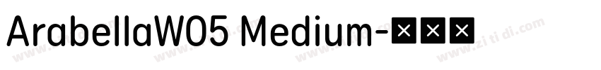 ArabellaW05 Medium字体转换